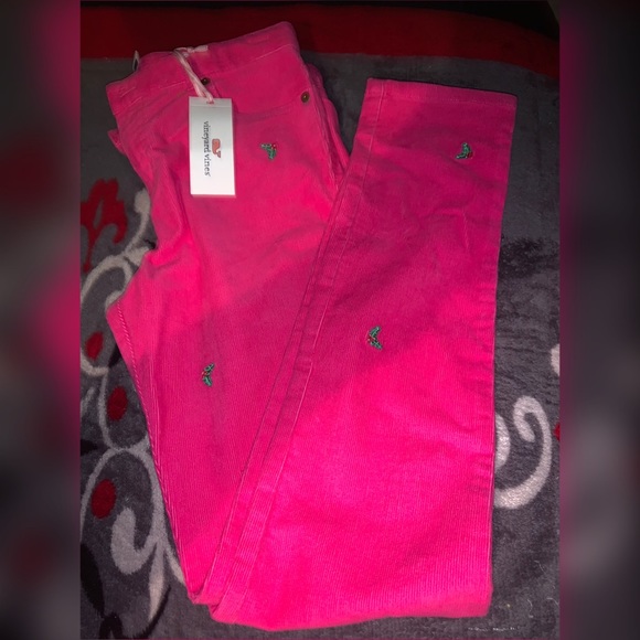 Vineyard vines pink pants holly berry- size 14 - Picture 7 of 8